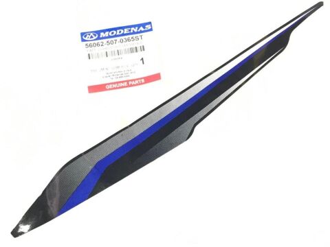 MODENAS GT135 DIŞ DİZLİK SİNYAL ÜSTÜ ETİKETİ MAVİ SOL ORJİNAL