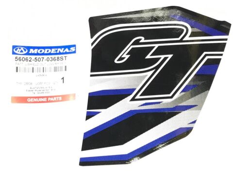 MODENAS GT135 DIŞ DİZLİK GT ETİKETİ MAVİ SAĞ ORJİNAL