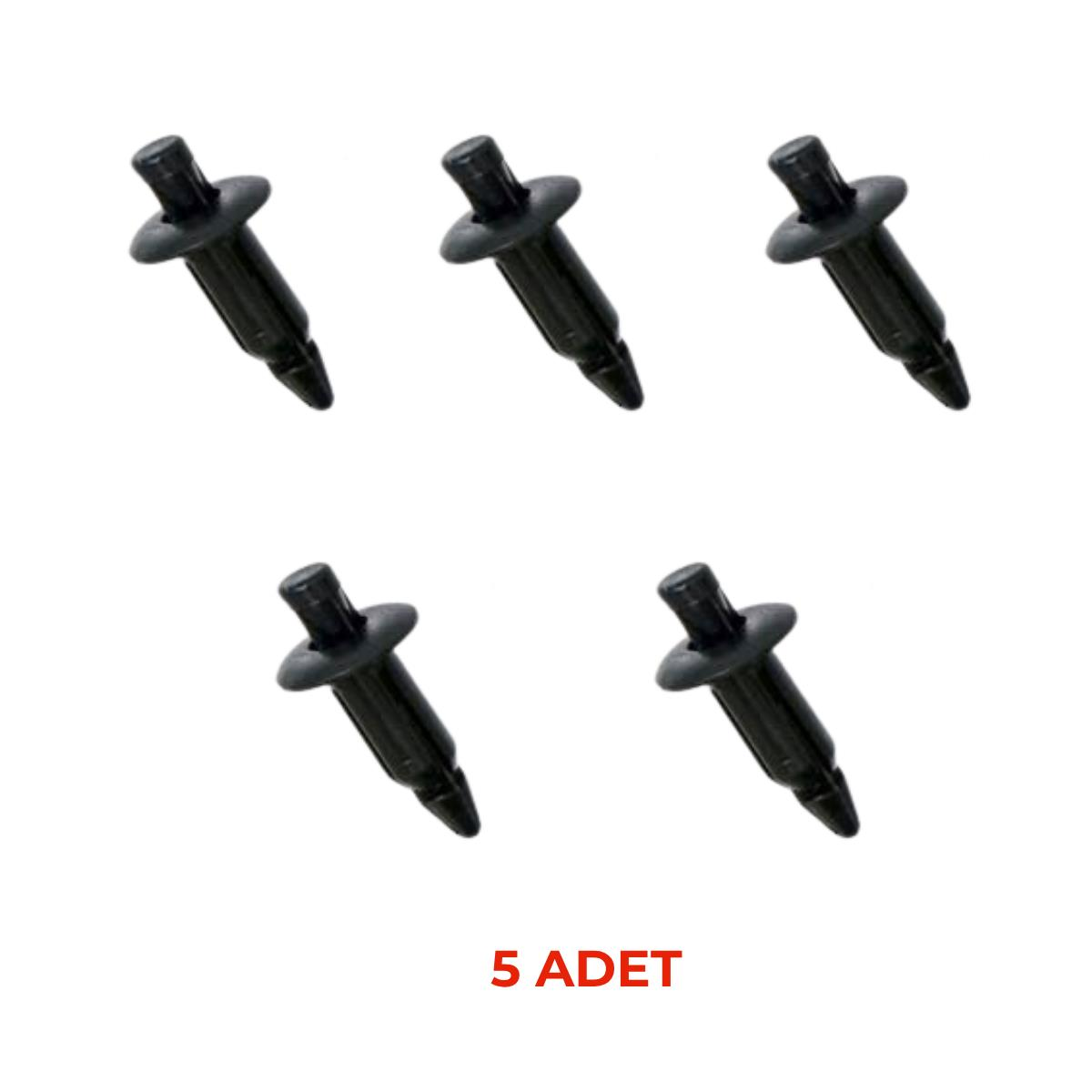 Motosiklet Kaporta Klipsi 5 Adet 6 mm