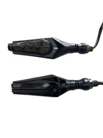 LED SİNYAL YILDIRIM KAYAR LEDLİ ÖN ARKA IŞIKLI (SARI)