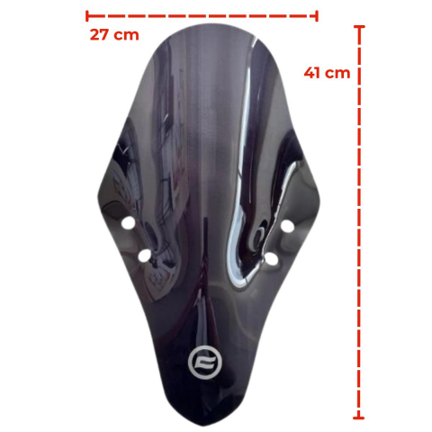 CF MOTO SR250 2020-2025 UYUMLU ÖN CAM SİYAH 42cm