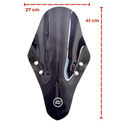 CF MOTO SR250 2020-2025 UYUMLU ÖN CAM SİYAH 42cm