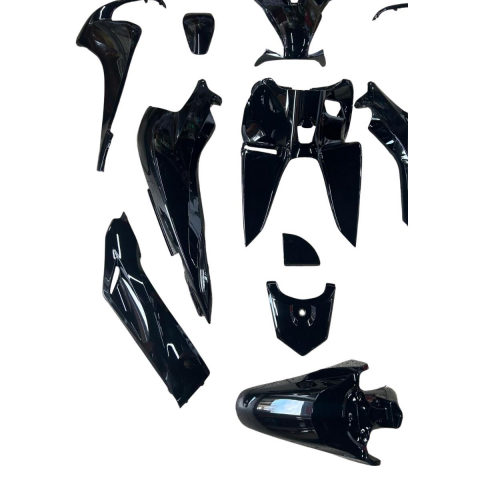 HONDA DİO 110 KAPORTA SETİ METALİK SİYAH 14 PARÇA (A KALİTE)