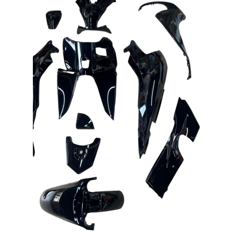 HONDA DİO 110 KAPORTA SETİ METALİK SİYAH 14 PARÇA (A KALİTE)