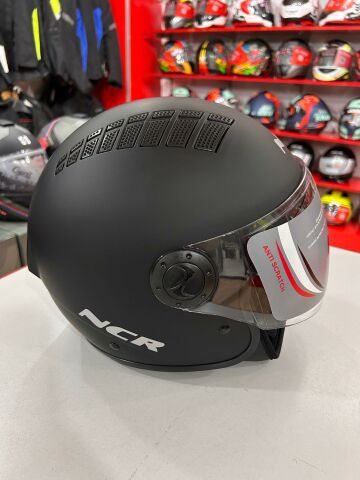 NCR AİR YARIM KASK MAT SİYAH (ECE BELGELİ) XL BEDEN