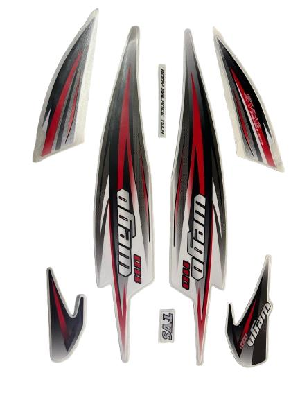 TVS WEGO ARMA ETİKET TAKIMI YENİ MODEL BEYAZ