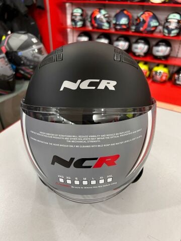 NCR AİR YARIM KASK MAT SİYAH (ECE BELGELİ) M BEDEN