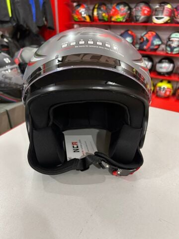 NCR AİR YARIM KASK PARLAK SİYAH (ECE BELGELİ) XL BEDEN