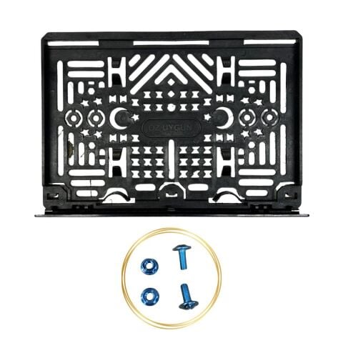 MOTOSİKLET PLASTİK PLAKALIK (VİDA SETİ VAR)