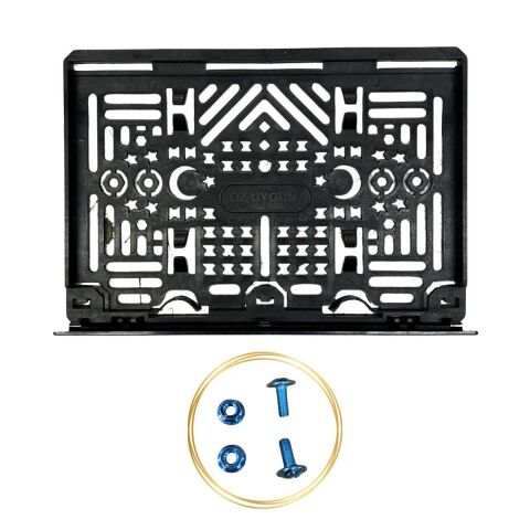 MOTOSİKLET PLASTİK PLAKALIK (VİDA SETİ VAR)