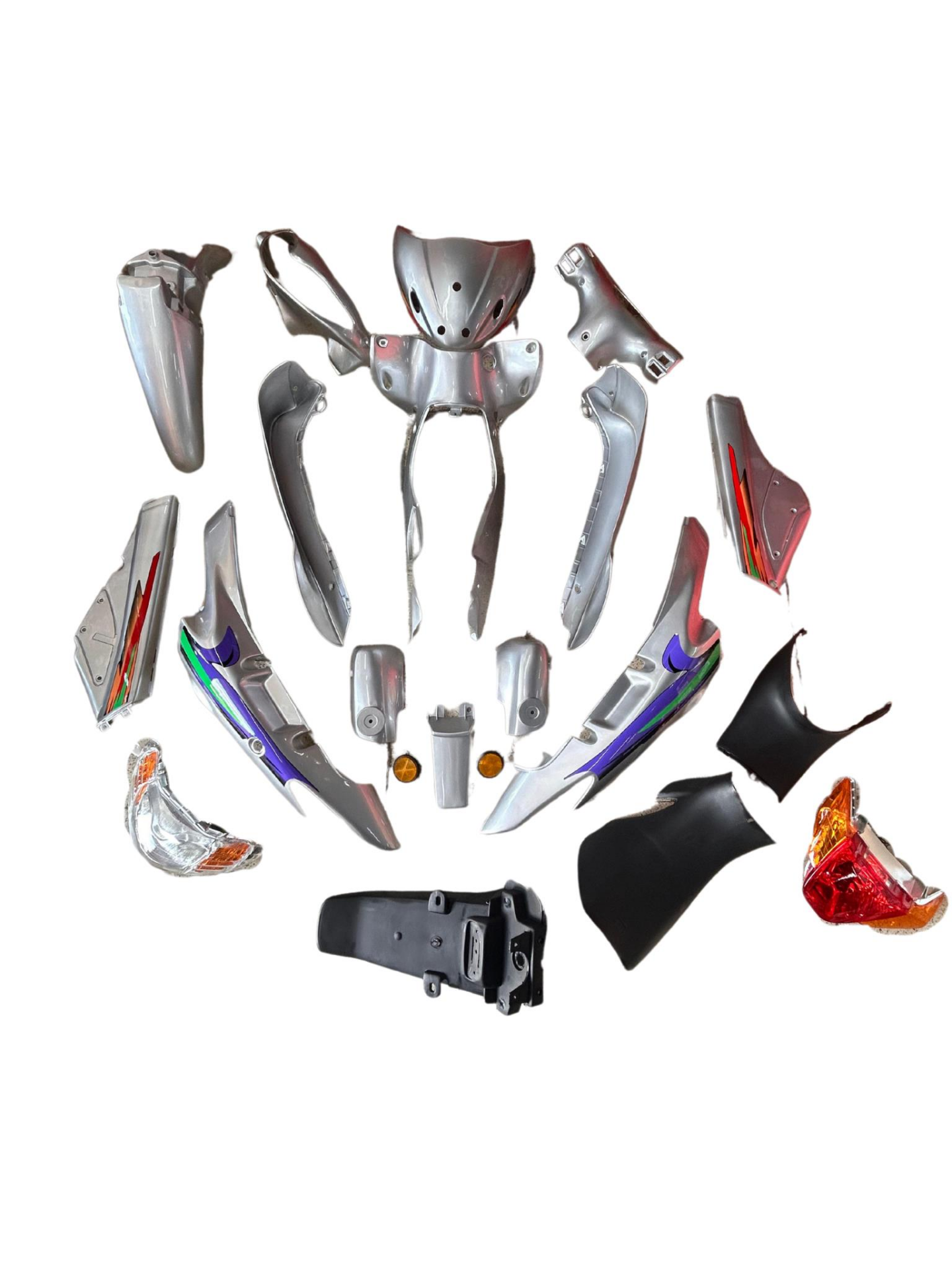 MONDİAL FT110 KOMPLE KAPORTA SETİ GRİ 19 PARÇA İTHAL