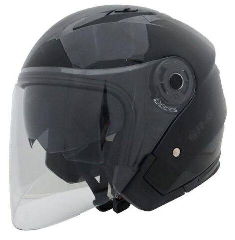 COX SR-G YARIM KASK SİYAH GÜNEŞ VİZÖRLÜ