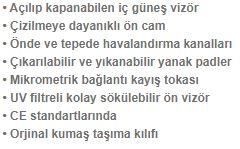 COX SR-G YARIM KASK BEYAZ GÜNEŞ VİZÖRLÜ