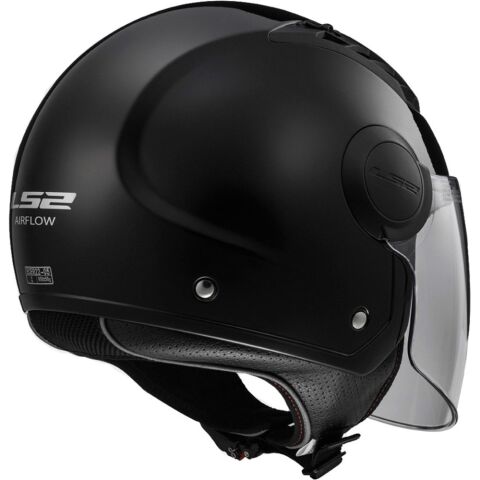 LS2 KASK OF562 AIRFLOW PARLAK SİYAH YARIM KASK