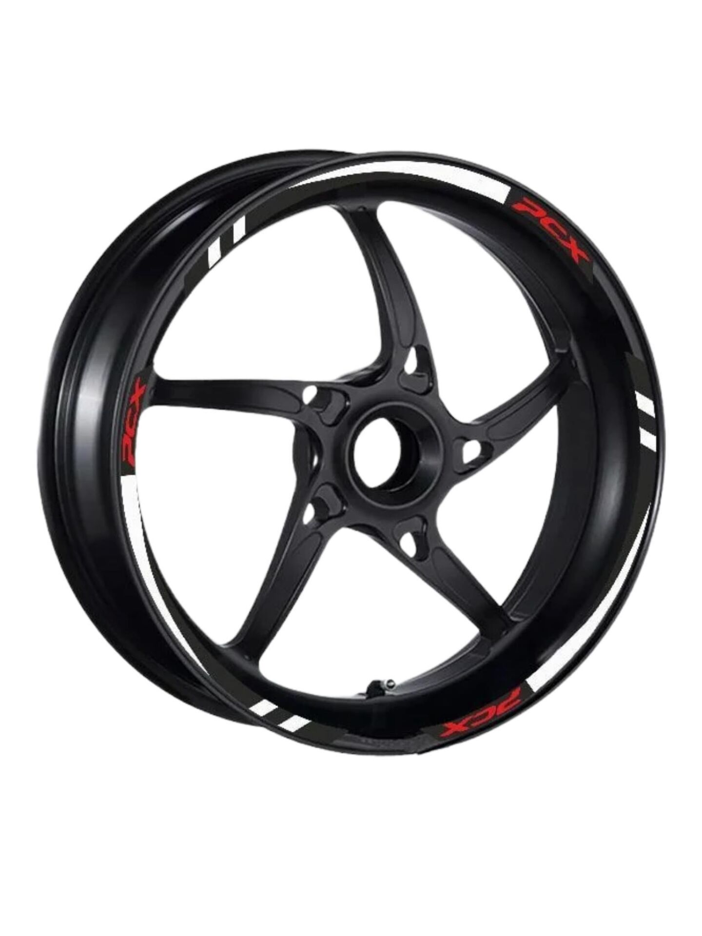 BEYAZ I REFLEKTÖR BASKI HONDA PCX UYUMLU 1 SET JANT ŞERİDİ