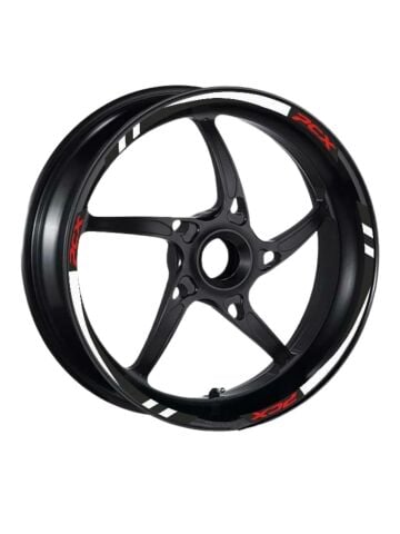 BEYAZ I REFLEKTÖR BASKI HONDA PCX UYUMLU 1 SET JANT ŞERİDİ