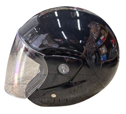 YARIM KASK PARLAK SİYAH STANDART BEDEN