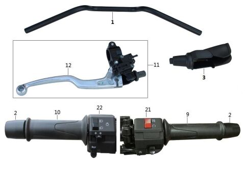 BAJAJ AVENGER STREET 150 STOPLAMA  2 NUMARALI PARÇA