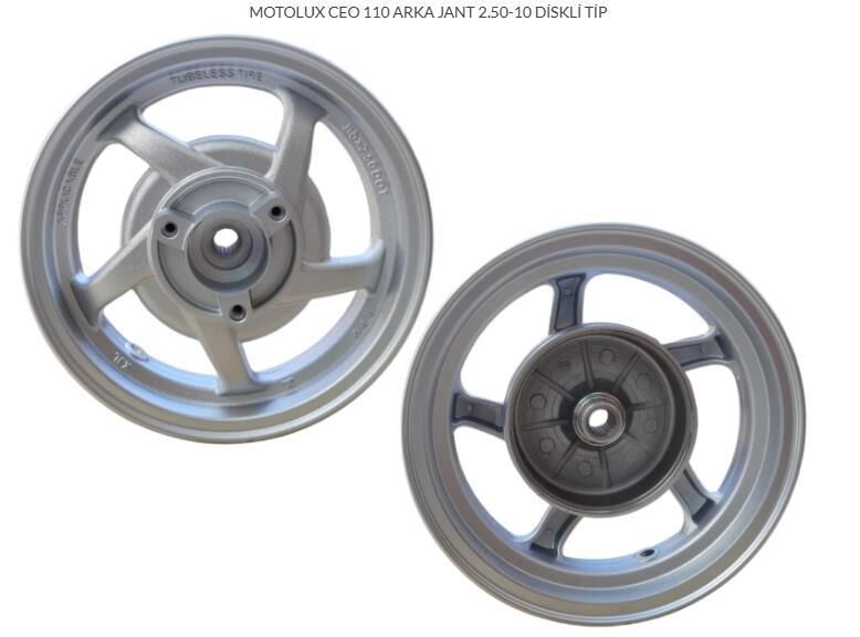MOTOLUX CEO 110 ARKA JANT 2.50-10 DİSKLİ TİP