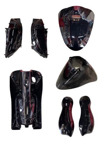 YUKİ DÜNYA SİYAH KAPORTA SETİ KOMPLE 9 PARÇA