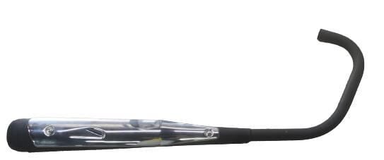 AGK-CG125-150-200 SİYAH EGZOZ KORUMA KAPAĞI ÜZERİNDE