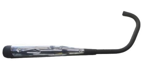 AGK-CG125-150-200 SİYAH EGZOZ KORUMA KAPAĞI ÜZERİNDE