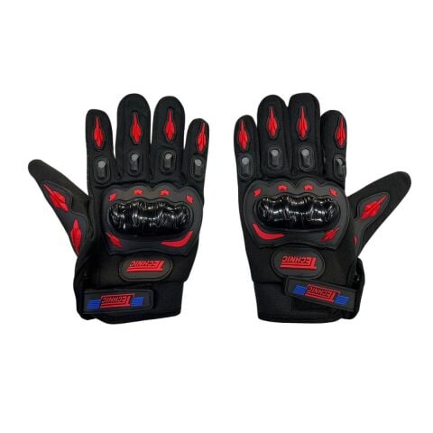 TECHNIC ELDIVEN SIYAH-KIRMIZI (XL BEDEN) (YASAYA UYGUN)