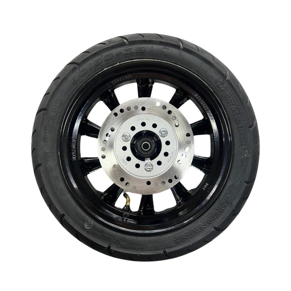 MONDİAL WİNG 50 ÖN JANT-TEKER-DİSK  KOMPLE 90/90-12 (SİYAH)