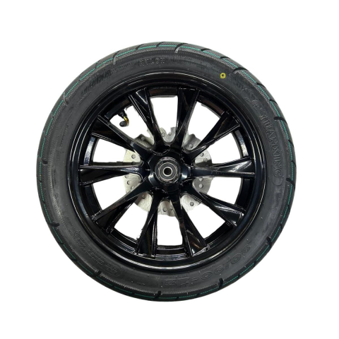 MONDİAL WİNG 50 ÖN JANT-TEKER-DİSK  KOMPLE 90/90-12 (SİYAH)