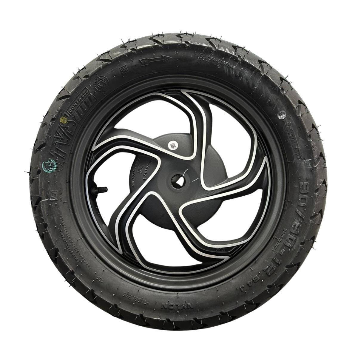 TVS JUPİTER 125 ARKA JANT VE DIŞ LASTİK KOMPLE