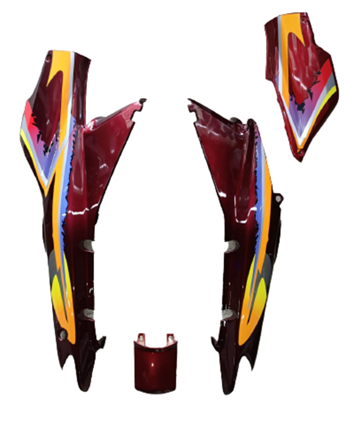 RAMZEY C 100 SAĞ SOL SELE ALTI TAKIM 4 PARÇA KIRMIZI