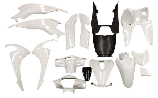 HONDA DİO 110 KAPORTA SETİ BEYAZ 16 PARÇA SEDEFLİ