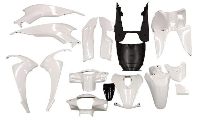 HONDA DİO 110 KAPORTA SETİ BEYAZ 16 PARÇA SEDEFLİ