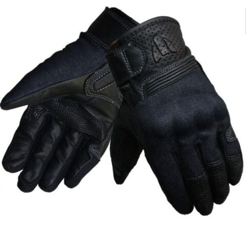 VEXO DENIM ELDİVEN XL BEDEN SİYAH-MAVİ