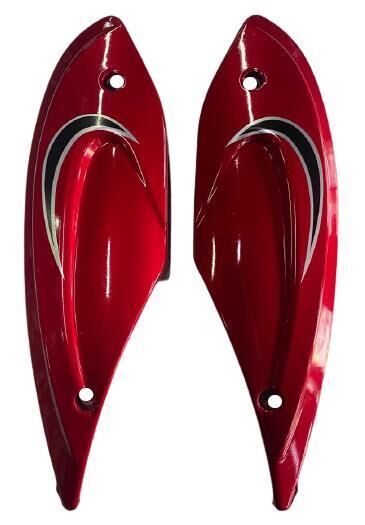 E-BİKE DEMİR KASA SELE ALT PARÇA SAĞ SOL TAKIM KIRMIZI DELİKSİZ