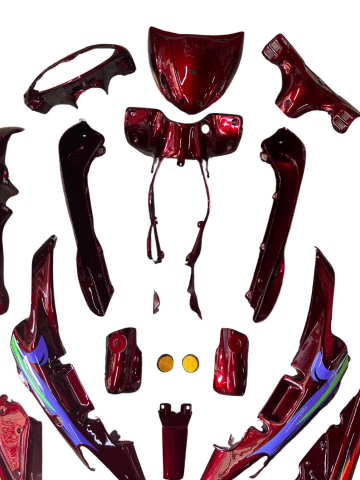 MONDİAL FT110 KOMPLE KAPORTA SETİ KIRMIZI 19 PARÇA İTHAL