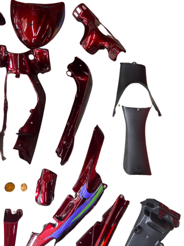 MONDİAL FT110 KOMPLE KAPORTA SETİ KIRMIZI 19 PARÇA İTHAL