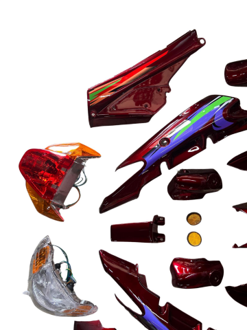 MONDİAL FT110 KOMPLE KAPORTA SETİ KIRMIZI 19 PARÇA İTHAL