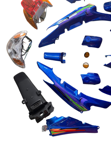 MONDİAL FT110 KOMPLE KAPORTA SETİ MAVİ 19 PARÇA İTHAL