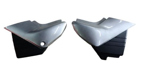 YAMAHA YBR 2006 SAĞ SOL AKÜ KAPAKLARI TAKIM GRİ