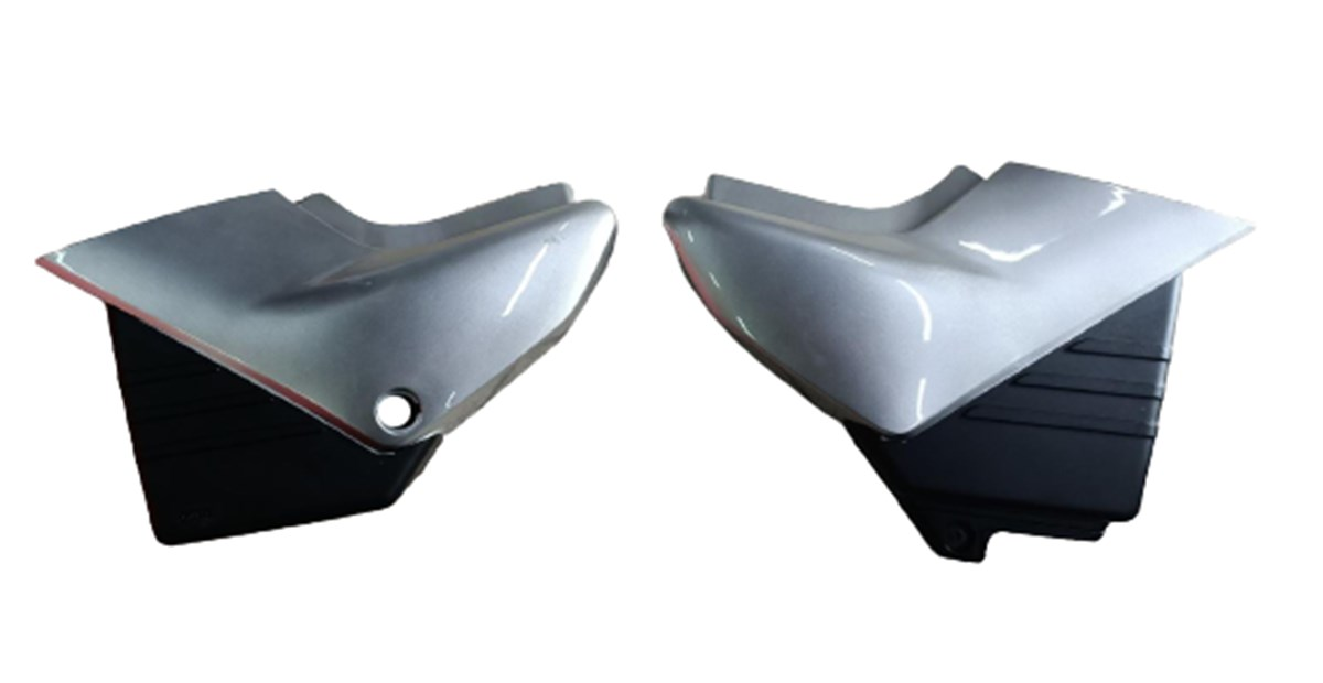 YAMAHA YBR 2006 SAĞ SOL AKÜ KAPAKLARI TAKIM GRİ