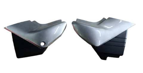 YAMAHA YBR 2006 SAĞ SOL AKÜ KAPAKLARI TAKIM GRİ