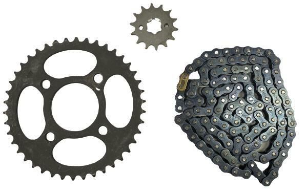 BAJAJ DİSCOVER-125 ARKA TEKER ZİNCİR DİŞLİ SETİ İTHAL 42+14