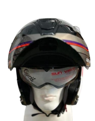 CYRIL KASK FU403SV GECKO SV EPIC B7 GLOSS PEARL MAVİ L