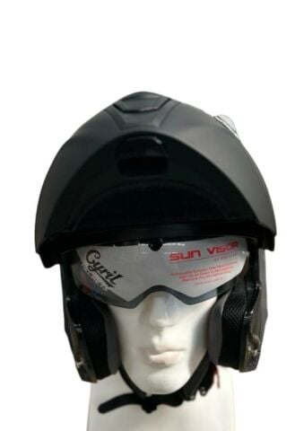 CYRIL KASK FU403SV GECKO MAT SİYAH XL