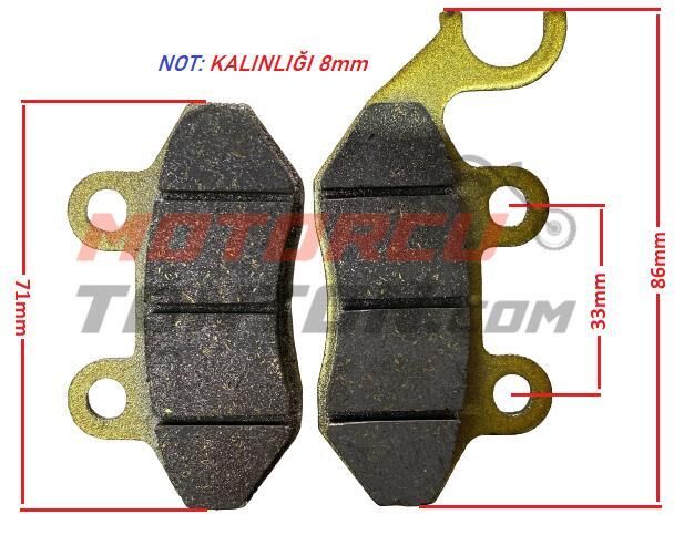 SYM FIDDLE-SYMPHONY ÖN FREN BALATA TAKIM A-PLUS