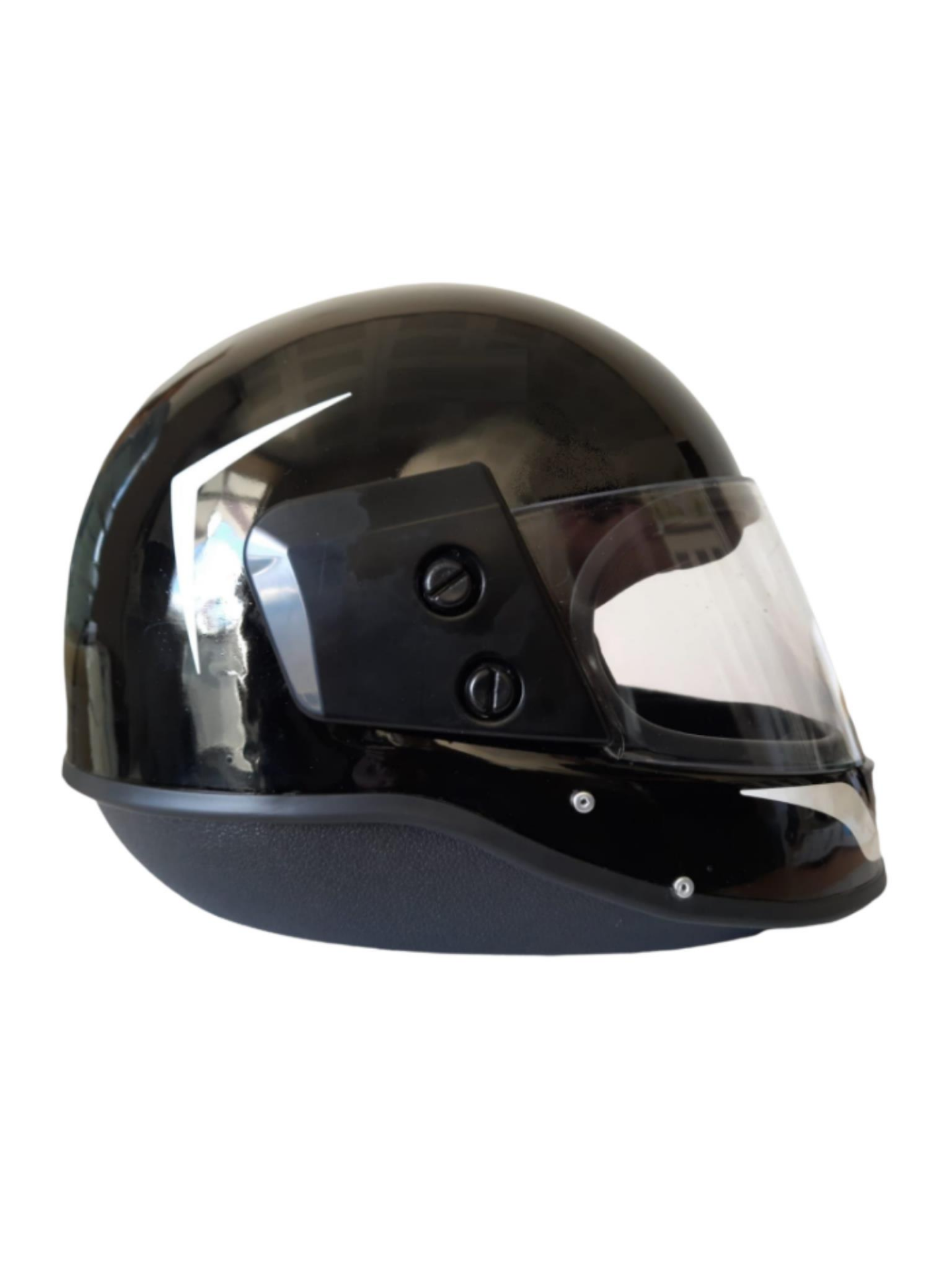SİYAH TAM KAPALI ÇENELİ İTHAL KASK (STD BEDEN)