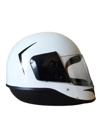 BEYAZ TAM KAPALI ÇENELİ İTHAL KASK (STD BEDEN)