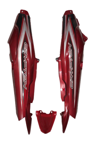 YAMAHA CRYPTON C8 ESKİ MODEL SAĞ SOL SELE ALTI ARKA STOP ÜSTÜ TAKIM KIRMIZI