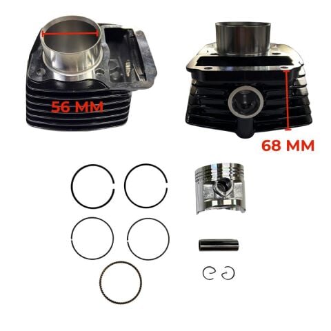 CG 125 SİLİNDİR KOMPLE 15 PRN 69 BOY SİYAH